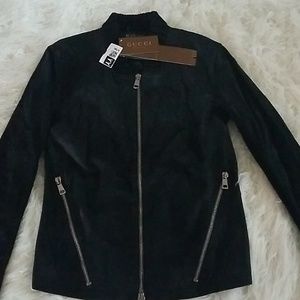 gucci leather jacket